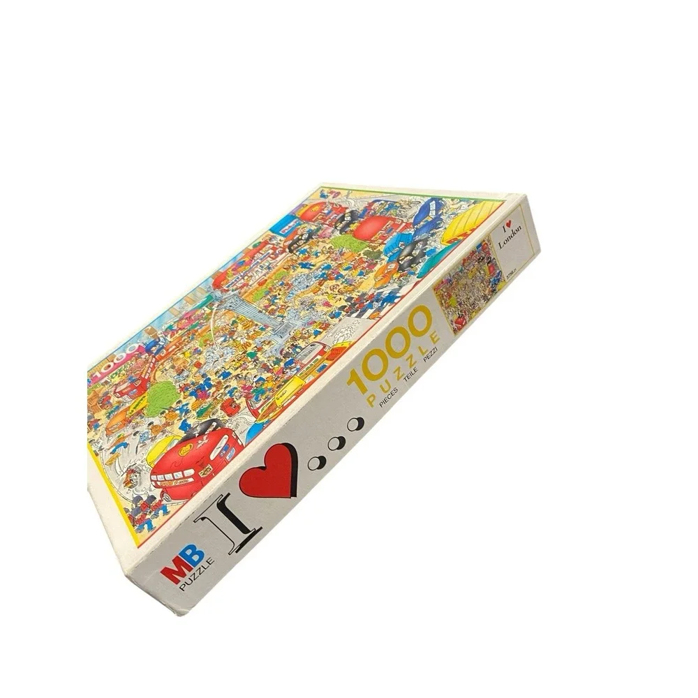 Vintage 1991 MB Puzzle I Love London 1000 Pieces Complete Holland